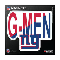 New York Giants SLOGAN Outdoor Magnets 6" x 6"