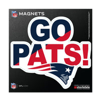 New England Patriots SLOGAN Outdoor Magnets 6" x 6"