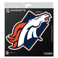 Denver Broncos STATE Outdoor Magnets 6" x 6"