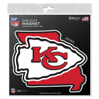 Kansas City Chiefs STATE Outdoor Magnets 6" x 6"