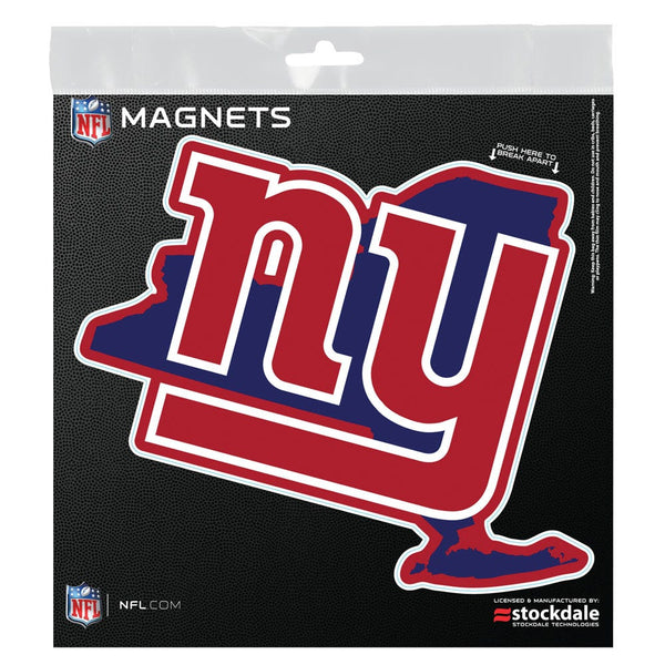 New York Giants STATE Outdoor Magnets 6" x 6"