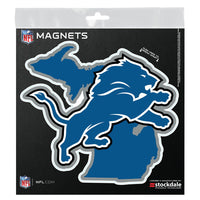 Detroit Lions STATE Outdoor Magnets 6" x 6"