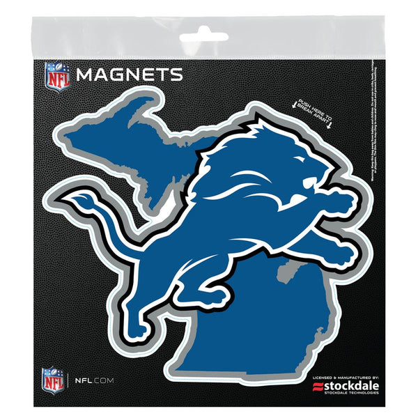 Detroit Lions STATE Outdoor Magnets 6" x 6"