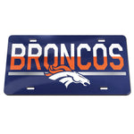Denver Broncos COLOR DUO Specialty Acrylic License Plate