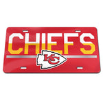 Kansas City Chiefs COLOR DUO Specialty Acrylic License Plate