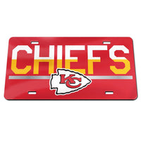 Kansas City Chiefs COLOR DUO Specialty Acrylic License Plate