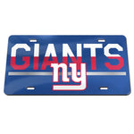New York Giants COLOR DUO Specialty Acrylic License Plate