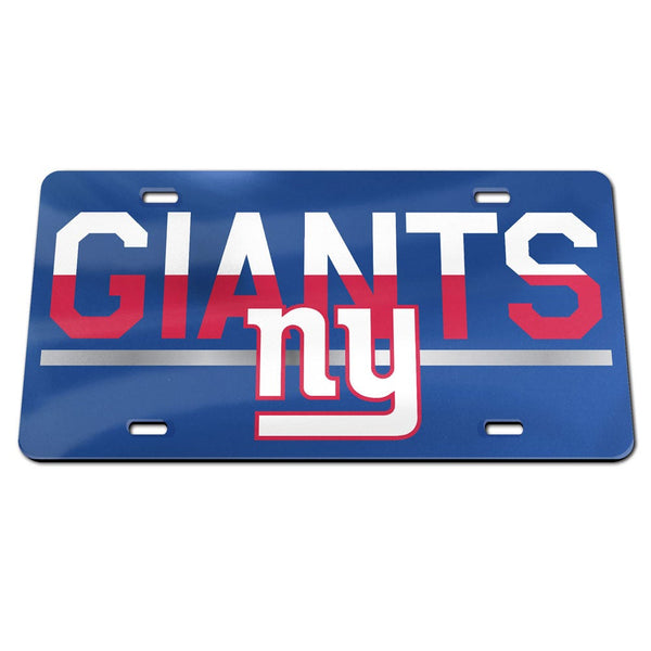 New York Giants COLOR DUO Specialty Acrylic License Plate