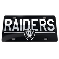 Las Vegas Raiders COLOR DUO Specialty Acrylic License Plate