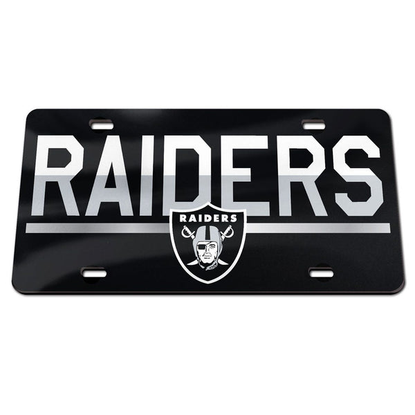 Las Vegas Raiders COLOR DUO Specialty Acrylic License Plate