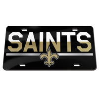 New Orleans Saints COLOR DUO Specialty Acrylic License Plate