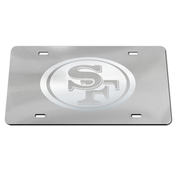 San Francisco 49ers FROSTED Specialty Acrylic License Plate