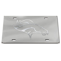 Denver Broncos FROSTED Specialty Acrylic License Plate