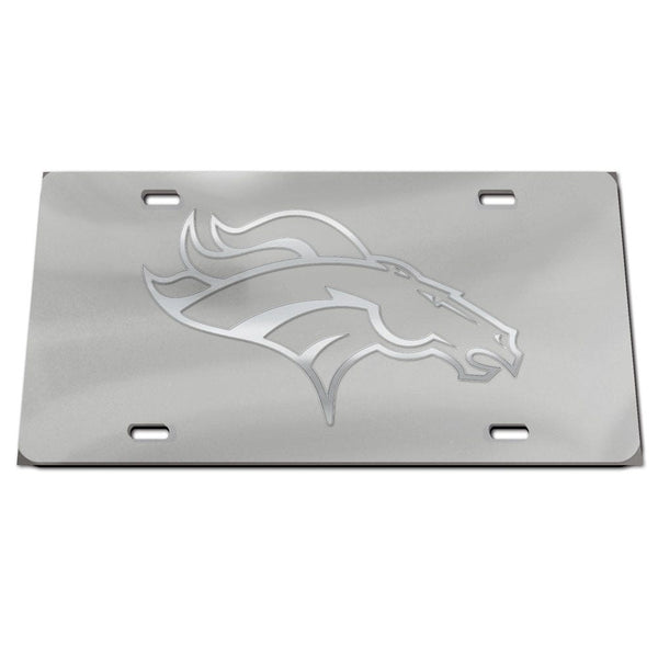 Denver Broncos FROSTED Specialty Acrylic License Plate