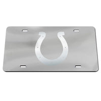 Indianapolis Colts FROSTED Acrylic Classic License Plates