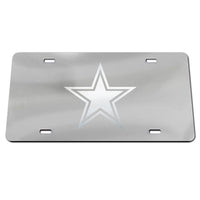 Dallas Cowboys FROSTED Specialty Acrylic License Plate
