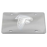 Atlanta Falcons FROSTED Acrylic Classic License Plates