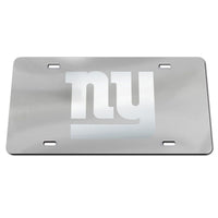 New York Giants FROSTED Acrylic Classic License Plates