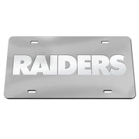 Las Vegas Raiders FROSTED Specialty Acrylic License Plate