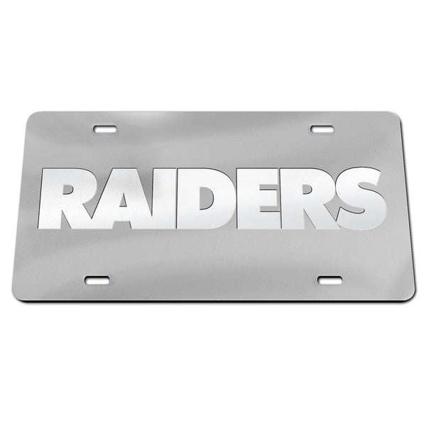 Las Vegas Raiders FROSTED Specialty Acrylic License Plate