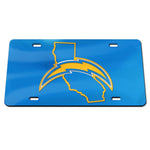 Los Angeles Chargers Specialty Acrylic License Plate