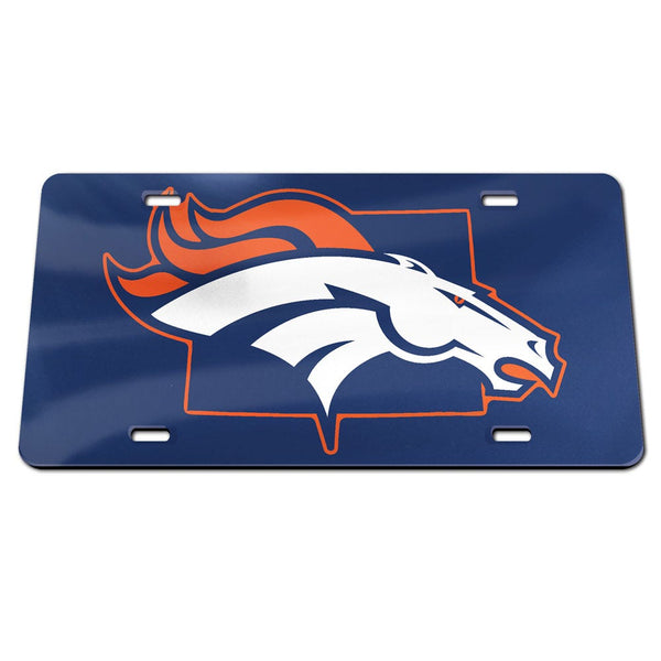 Denver Broncos STATE Specialty Acrylic License Plate