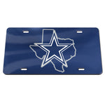 Dallas Cowboys STATE Specialty Acrylic License Plate