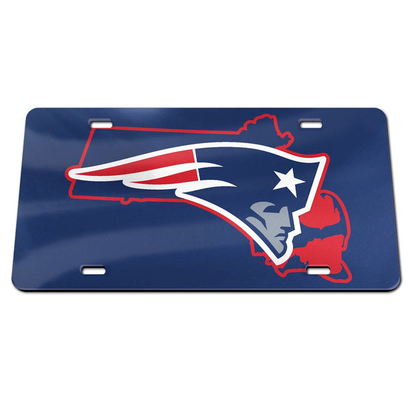 New England Patriots STATE Specialty Acrylic License Plate