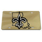 New Orleans Saints STATE Specialty Acrylic License Plate