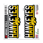 Iowa Hawkeyes COLOR DUO All Surface Decal 6" x 6"