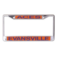 Wholesale-Evansville Purple Aces Lic Plt Frame S/L Printed