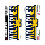 Wholesale-Michigan Wolverines COLOR DUO All Surface Decal 6" x 6"