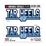 Wholesale-North Carolina Tar Heels COLOR DUO All Surface Decal 6" x 6"