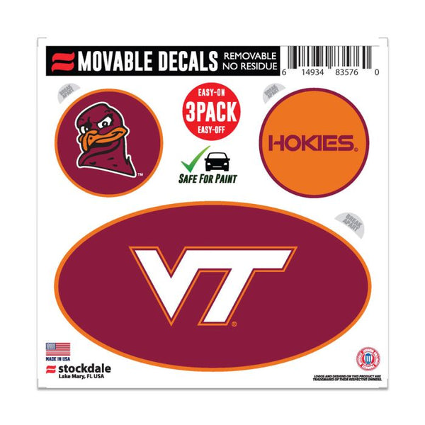 Wholesale-Virginia Tech Hokies All Surface Decal 6" x 6"