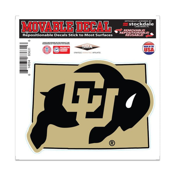 Wholesale-Colorado Buffaloes STATE All Surface Decal 6" x 6"