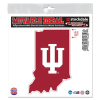 Indiana Hoosiers STATE SHAPE All Surface Decal 6" x 6"