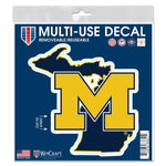 Michigan Wolverines STATE All Surface Decal 6" x 6"