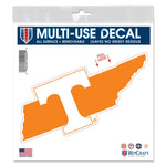 Tennessee Volunteers Stateshape All Surface Decal 6" x 6"
