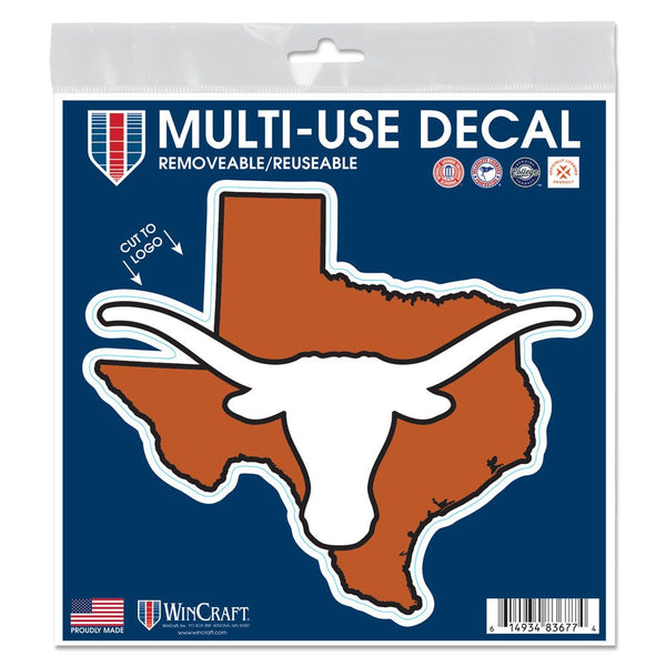 Texas Longhorns STATE All Surface Decal 6" x 6"