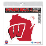 Wholesale-Wisconsin Badgers STATE All Surface Decal 6" x 6"