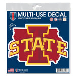 Iowa State Cyclones STATE All Surface Decal 6" x 6"