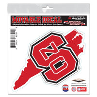 Wholesale-NC State Wolfpack STATE All Surface Decal 6" x 6"