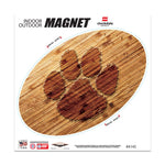 Wholesale-Clemson Tigers WOOD Outdoor Magnets 6" x 6"