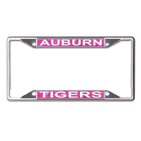 Wholesale-Auburn Tigers GLITTER BACKGROUND Lic Plt Frame S/S Printed