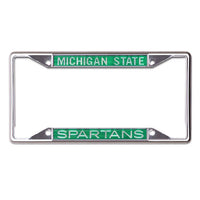 Wholesale-Michigan State Spartans Lic Plt Frame S/S Printed