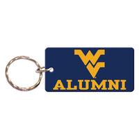 West Virginia Mountaineers Keychain Rectangle