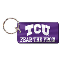 Wholesale-TCU Horned Frogs Keychain Rectangle