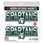 Wholesale-Michigan State Spartans COLOR DUO Outdoor Magnets 6" x 6"