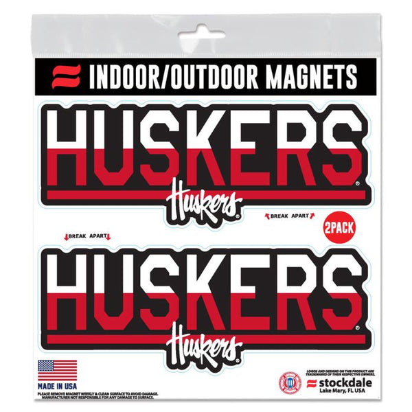 Wholesale-Nebraska Cornhuskers Outdoor Magnets 6" x 6"