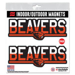 Wholesale-Oregon State Beavers COLOR DUO Outdoor Magnets 6" x 6"